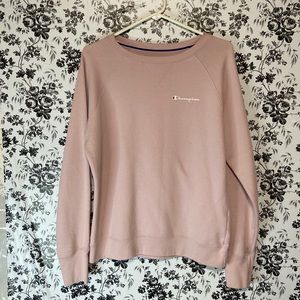 Champion Women Light Pink Crewneck Sweater Size Medium